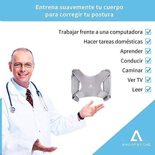 Anoopsyche Corrector de Postura Corrector Espalda Soporte Ajustable para Postura de Espalda Transpirable Corrección Postural Aliviar el Dolor para Mujeres y Hombres (2X Soportes para hombreras)