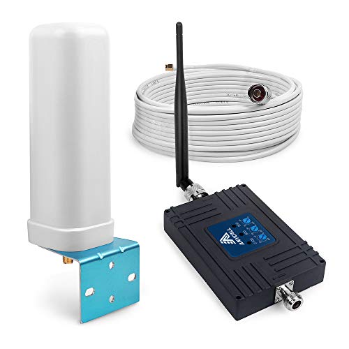 ANYCALL Tri-Banda Amplificador de Señal Móvil, Repetidor gsm, EGSM 900MHz UMTS 2100MHz LTE 800MHz, Mejore su Llamadas de Voz y Datos 3G/4G,Antenas omnidireccional Kit