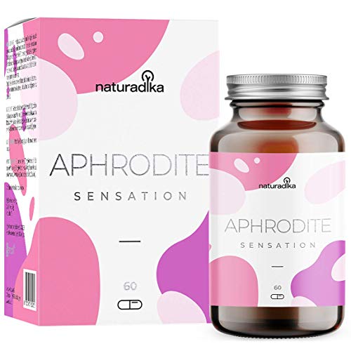 Aphrodite Sensation - Complemento nutricional con Ashwagandha extra concentrado (Sensoril®), Maca Andina, Tribulus Terrestris y Azafran - Estimulante, Energizante y Relajante