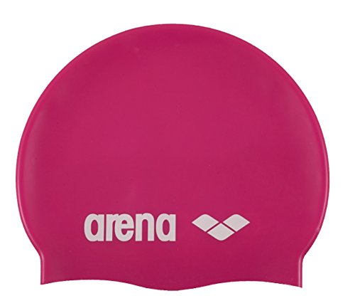 Arena Classic Gorro de Natación, Unisex Adulto, Rosa (Fuchsia/White), Talla Única