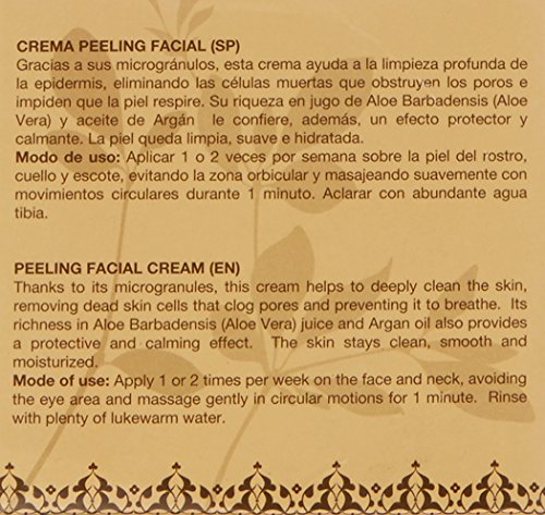 Argan-Aloe 70220 - Crema peeling facial con aloe y argán