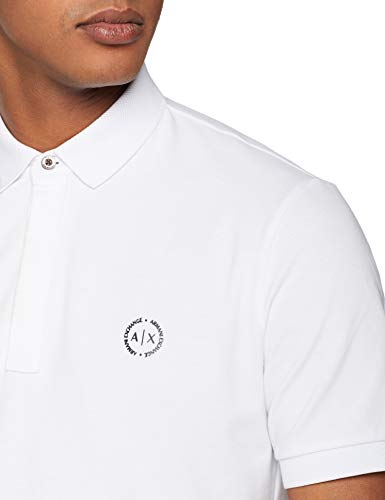 Armani Exchange Elegance Polo, Blanco (White 1100), X-Small para Hombre