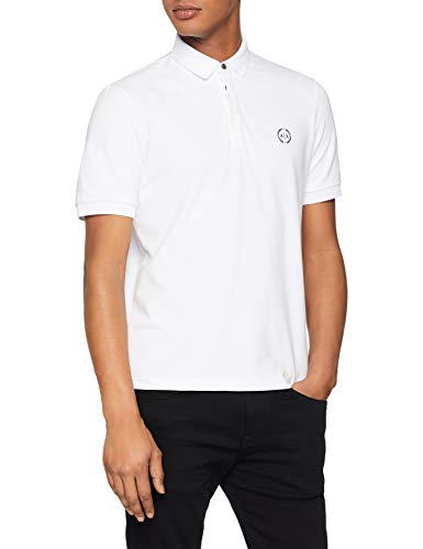 Armani Exchange Elegance Polo, Blanco (White 1100), X-Small para Hombre