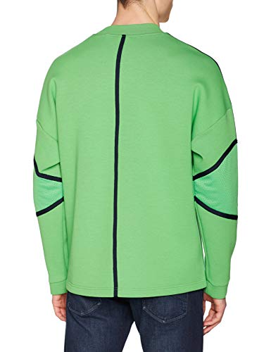 Armani Exchange Logo Knit suéter, Verde (C.Green out/Bros Bc0 2864), XX-Large para Hombre