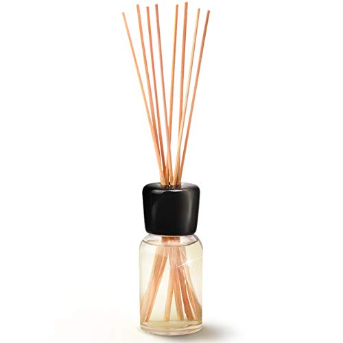 Aroma Diffuser de Mandarín 100ml con 8 Palitos de Bambú - Aceite Esencial Puro Mandarín - 0% Alcohol - Diffusore Aromi para Ambientador de Ambiente - Hogares - Aromaterapia - Difusor de Perfume