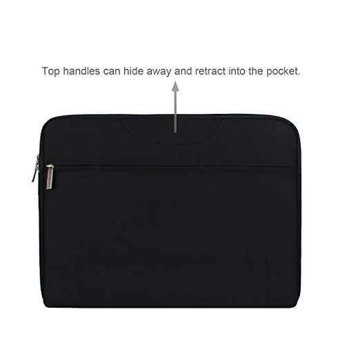 Arvok 13-13.3 Pulgadas Funda para Portátiles/Maletín Funda Bandolera para MacBook Pro Retina/MacBook Air/Protectora Funda Bolso para Acer/ASUS/DELL/Lenovo/HP/Samsung (Negro)