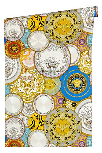 A.S. Creation 349011 línea Versace 3 patrón papel pintado para pared, multicolor