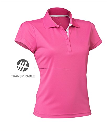 Asioka 102/14 Polo de Manga Corta, Mujer, Fucsia, M