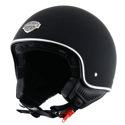 Astone Helmets - Minijet 66 - Casque jet vintage - Casque style rétro US - Casque de moto en polycarbonate - matt black L