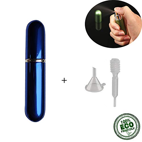 Atomizador de Perfume,Morbuy Mini Portátil Vacía Pulverizador Frascos Dosificador Recargable de Perfume de Afeitado con Bomba de Embudo y Pipeta para Viaje en Bolso (5ml, 3PCS)