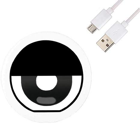 AUTOPkio Anillo de luz Selfie, 36 LED Light Ring USB Recargable Ajustable 3 Modos de Luz para Youtube, Tiktok, Teléfonos, Vlog, Maquillaje (Negro)