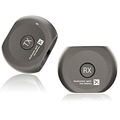 Avantree Lock Set Pre-emparejados aptX Baja LATENCIA Bluetooth Transmisor y Receptor para TV y Auriculares/Altavoces, Ver TV sin RETARDO