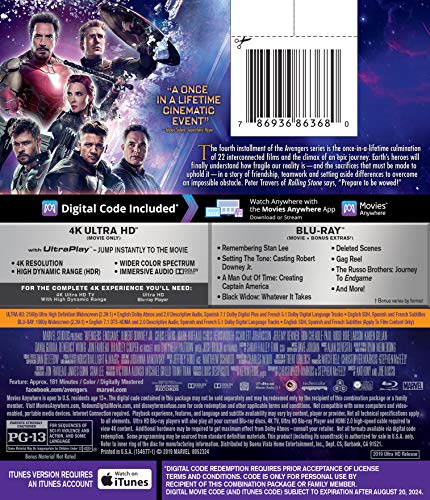 Avengers: Endgame [USA] [Blu-ray]