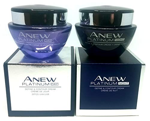 AVON Anew Platinum Define & Contour : Crema de Día + Crema de Noche SET !