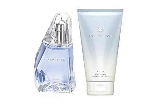 Avon y juego de cuchillos de percibir aerosol EDP ángulo libre y el cuerpo loción