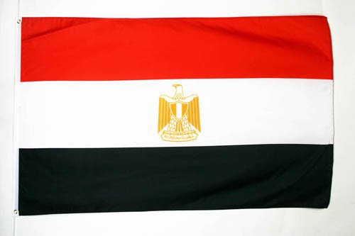 AZ FLAG Bandera de Egipto 150x90cm - Bandera EGIPCIA 90 x 150 cm poliéster Ligero