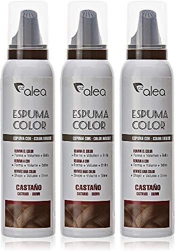 AZALEA ESPUMA COLOR #castaño 150 ml - [paquete de 3]