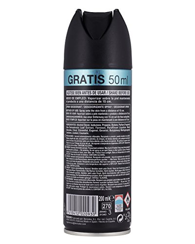 Babaria Desodorante SPRAY corporal splash hombre sin aluminio 200ml