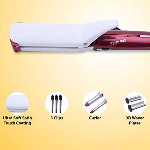 BaByliss Multistyler MS21E - Set moldeador de pelo 10 en 1 con tenacillas y planchas de pelo para alisar, ondular y crimpar