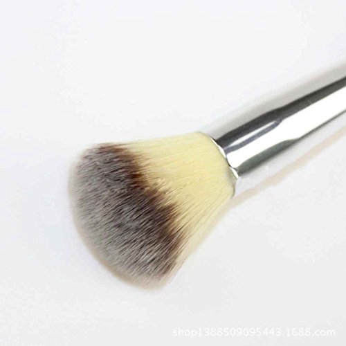 Babysbreath Cepillo de maquillaje de doble cabeza profesional Blush Brush Cepillo de sombra de ojos Herramientas de belleza