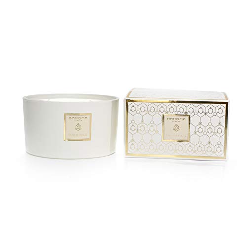 Bahoma White Pearl Collection 121-WTP-3WCK-016-P - Vela perfumada (3 mechas), Color Negro