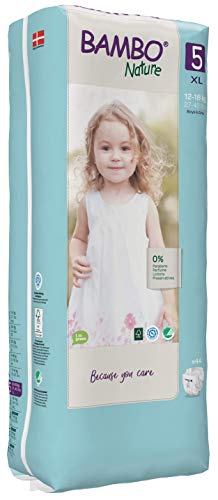 Bambo Nature Size 5 Premium Eco Pañales (27-40 lb/12-18 kg) Altos Pack de 44