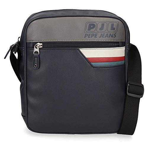 Bandolera Pepe Jeans Eighties Portatablet, Azul, 23x27x6 cm