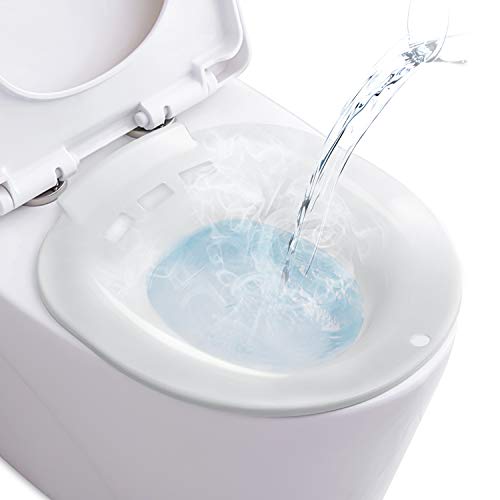 Baños de Asiento/Bidet para Inodoro - Bidé Portátil para Baño de Asiento para el Tratamiento de Hemorroides, Alivio Perineal y Episiotomía, Cuidado Posparto, Mujeres Embarazadas y Ancianos