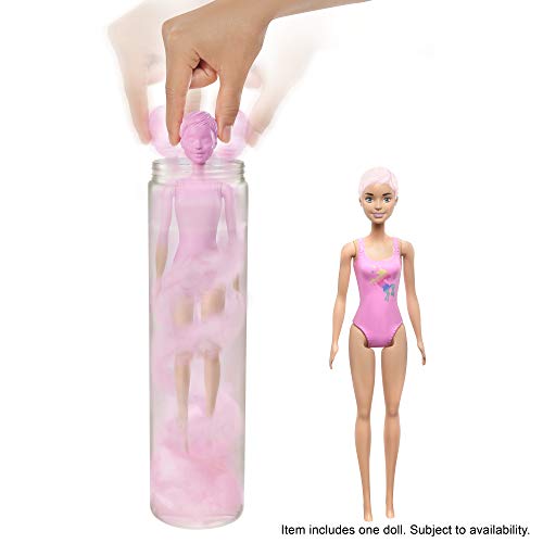 Barbie Color Reveal, muñeca que revela sus colores con agua, incluye ropa y accesorios, regalo para niñas y niños 3-9 años (Mattel GMT48) , color/modelo surtido