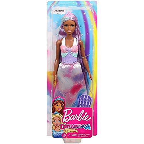 Barbie Dreamtopia Peinados morena, muñeca con accesorios (Mattel FXR95) , color/modelo surtido