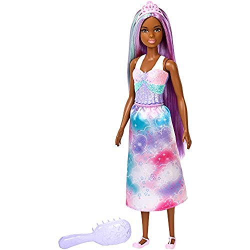 Barbie Dreamtopia Peinados morena, muñeca con accesorios (Mattel FXR95) , color/modelo surtido