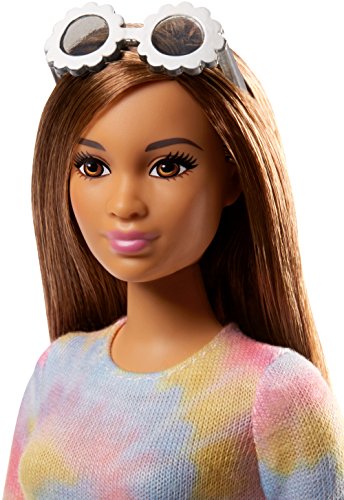 Barbie Fashionista, Muñeca Tie-Dye, juguete +3 años (Mattel FJF42) , color/modelo surtido