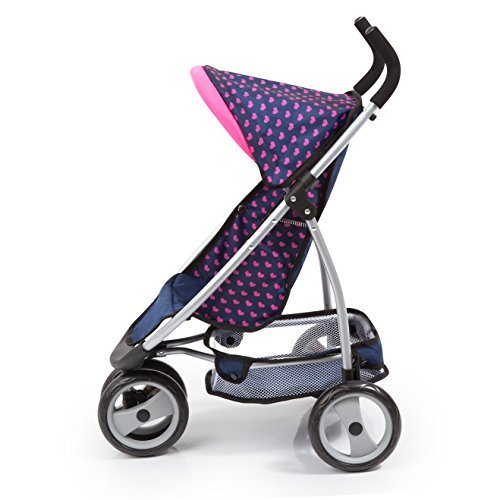 Bayer Design- Cochecito de Muñeca con Cinturón de Seguridad, Color: Azul/Rosa (39954AA)