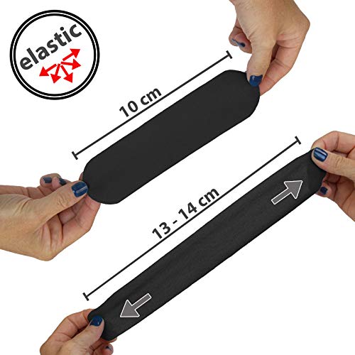 BB Sport 1 Rollo Cinta Kinesiología Tape 5 m x 5 cm Cinta Muscular E- Book Ejemplos Aplicación, Color:negro