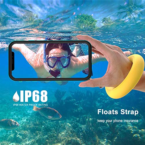 BDIG Funda Impermeable iPhone XS MAX, 360 Funda IP68 Certificado Delgado Cover a Prueba de choques Anti-rasguños Full Body con Protector de Pantalla Impermeable Funda para iPhone XS MAX (Azules Sets)