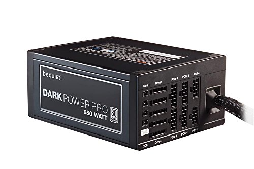 be Quiet! Dark Power Pro 11 650W ATX Negro Unidad de - Fuente de Alimentación (650 W, 100-240, 720 W, 50/60, 5Vsb,+12V1,12V,+12V2,+3.3V,+12V3,+12V4,+5V, Activo)