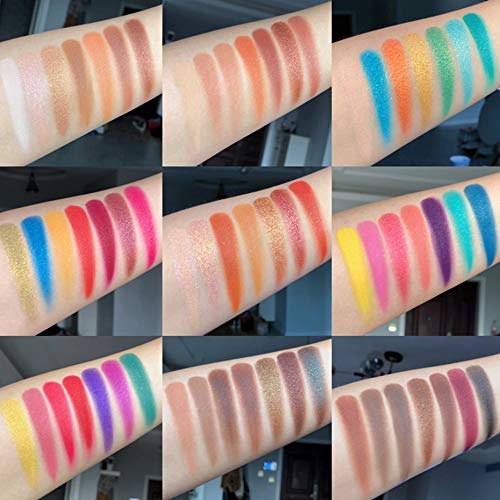 Beauty Glazed 63 Colores De Sombra De Ojos Polvo De Sombras De Colores Conjunto De Paleta Paleta De CosméTicos Mate Brillante Sombra De Ojos,Profesional Cosmético de Sombra de Ojos Paleta