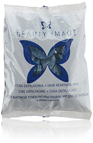 Beauty Image Cera Depilatoria, pastilla, Azul, 1000 gr