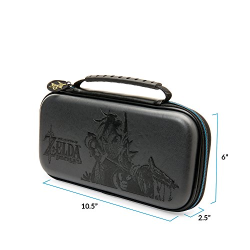 BigBen - NNS44 Bolsa De Transporte Con Asa Diseño Zelda Breath of The Wild, Color Negro (Nintendo Switch)