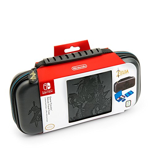 BigBen - NNS44 Bolsa De Transporte Con Asa Diseño Zelda Breath of The Wild, Color Negro (Nintendo Switch)