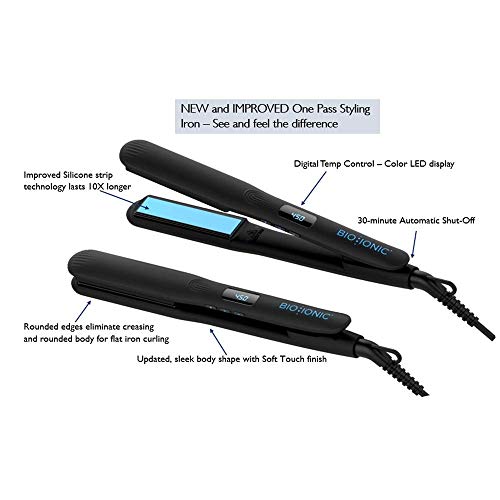 Bio Ionic Bio Ionic One Pass Styling Iron 1.5 - Plancha Profesional Con Tecnología Nano Ionic /220 V 100 g