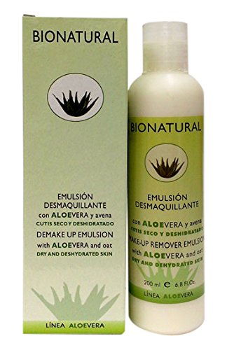 Bionatural 10630 - Emulsión desmaquillante con aloe vera y avena, 200 ml