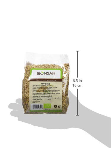 Bionsan Avena Sativa en Grano Ecológica - 6 Bolsas de 500 gr - Total: 3000 gr