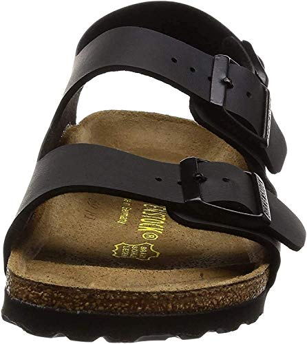 Birkenstock Milano Birko-Flor - Sandalias de dedo con correa en el tobillo unisex, suelas blandas, talla 40 (normal)