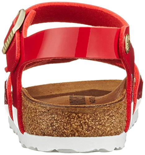 Birkenstock Rio, pestaña Trasera para Niñas, Rojo (Vernis Tango Red), 26 EU