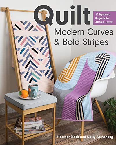 Black, H: Quilt Modern Curves & Bold Stripes