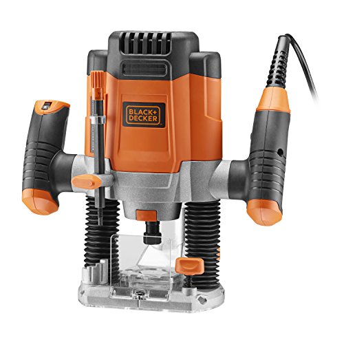 Black+Decker KW1200EKA-QS - Fresadora de 1200 W con accesorios y maletín