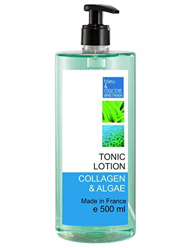 bleumarine Bretania Tónico Piel Sensible Loción Limpiadora Suave con Colágeno y Algas - 500 ml