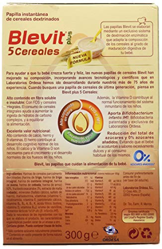 Blevit Plus 5 Cereales para bebé - 300 gr