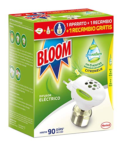 Bloom ProNature Difusor Eléctrico Líquido 1 Aparato + 2 Recambios